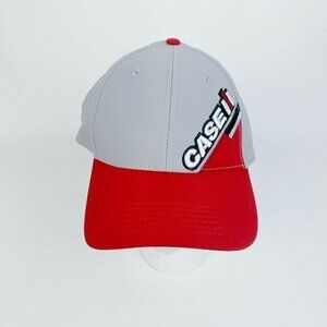 Case IH International Harvester Baseball Hat Cap Snapback Grey Red Embroidered